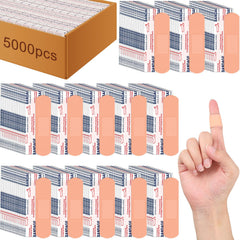 Timgle 5000 bulk bandages in packaging for easy restocking and portability.