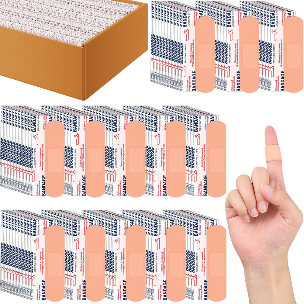 Timgle 10000-piece adhesive bandages bulk in nude for quick first aid on the go.