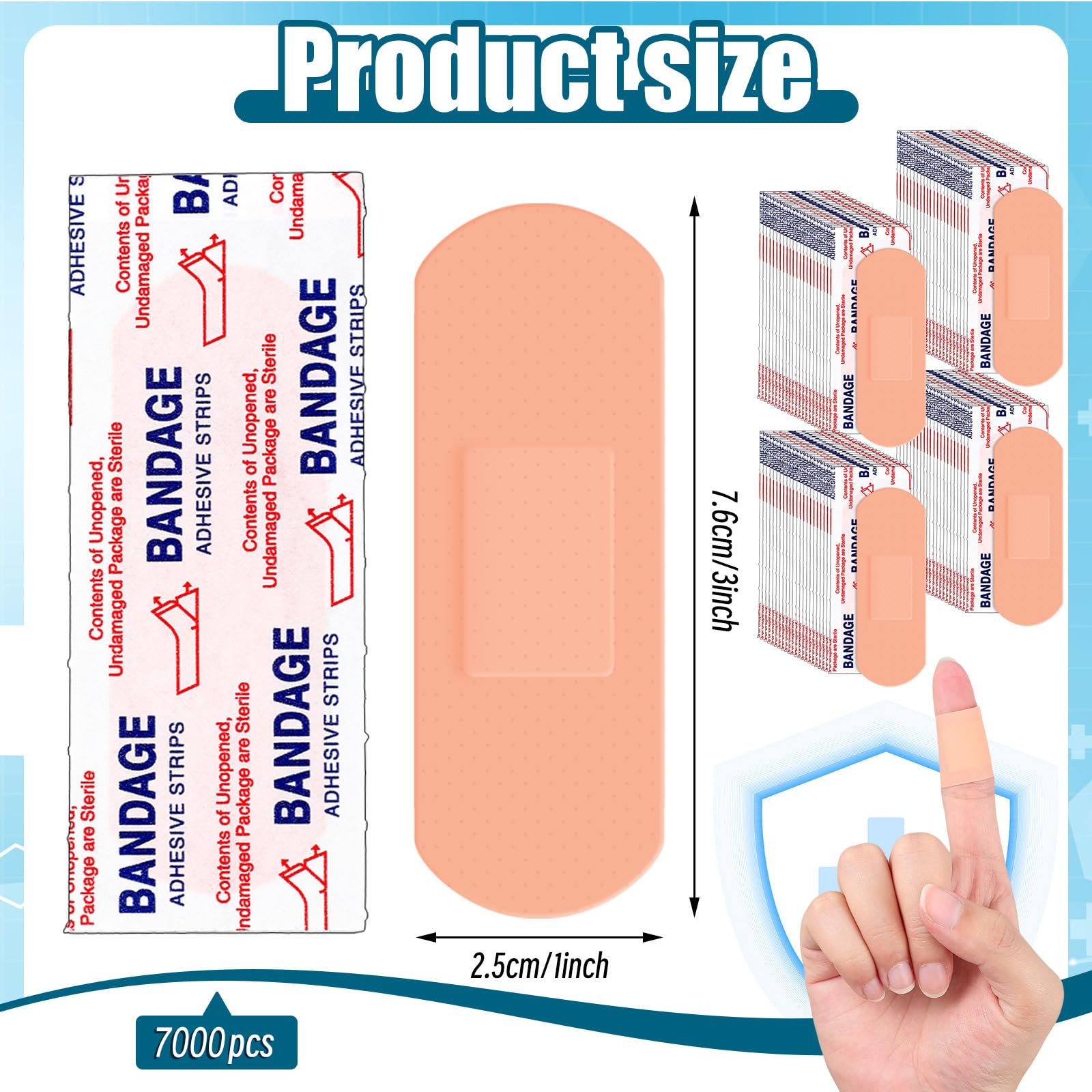 Timgle waterproof bandages close-up, adhesive design for reliable wear in wet conditions