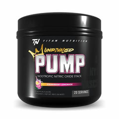 Titan Nutrition Pump Unrivaled bottle front showing branding and potential pump benefits