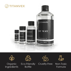 TitanVex 4oz refill bottle enables easy long-term scent for rooms.