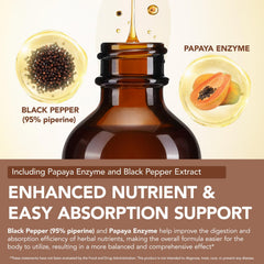 Tiuedu enzymes blend visualization suggesting improved digestion support.