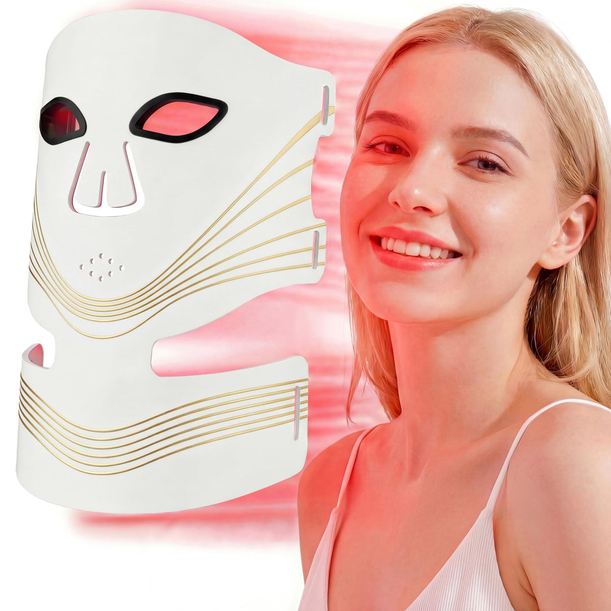 Tiyeaud mask covers face and neck for at-home skincare sessions