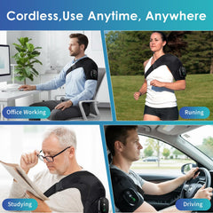 Portable heat and vibration routine for post-workout recovery with Tizwis
