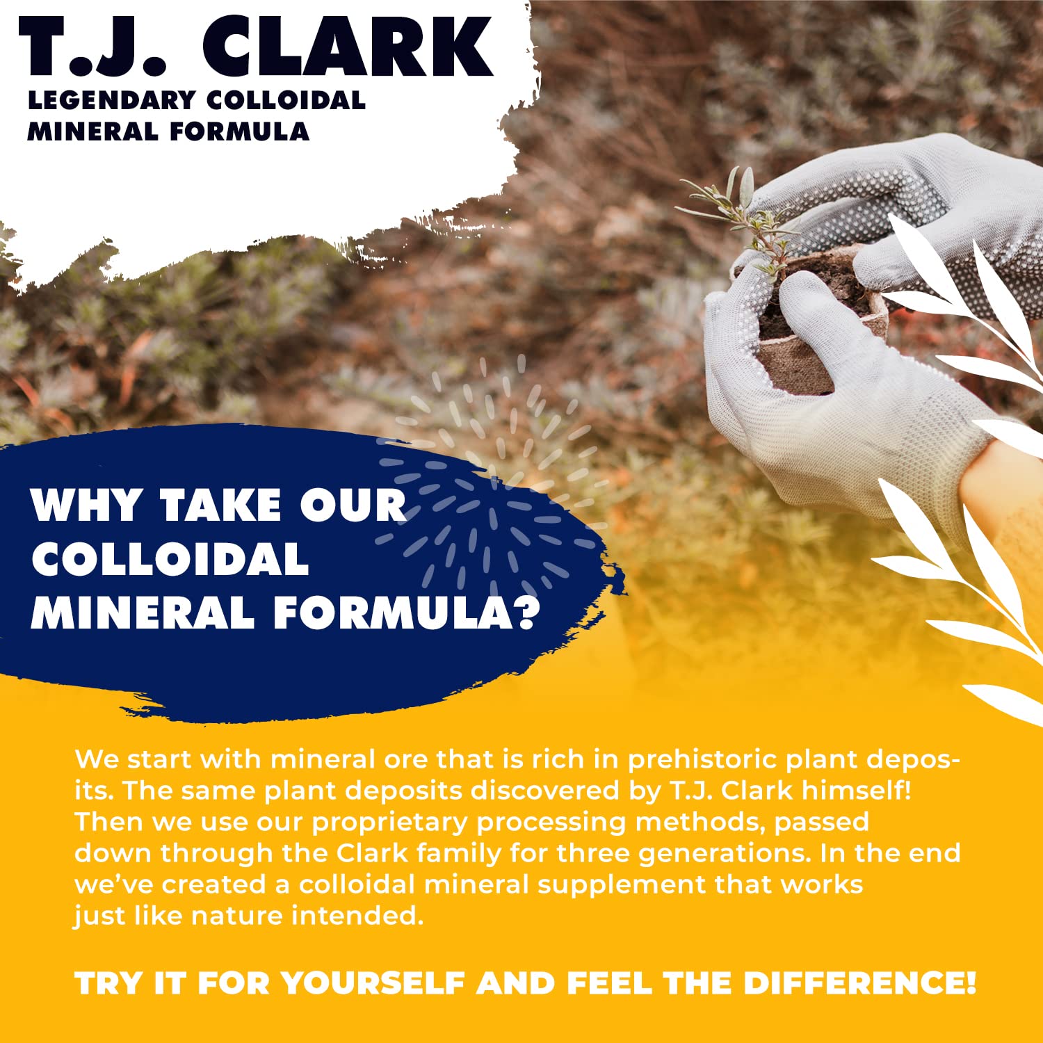 T.J. Clark Legendary mineral formula glass dilution shows mixing with water