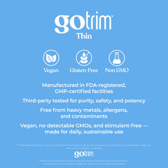 TLS GoTrim packaging featuring GMP badge to indicate quality manufacturing.