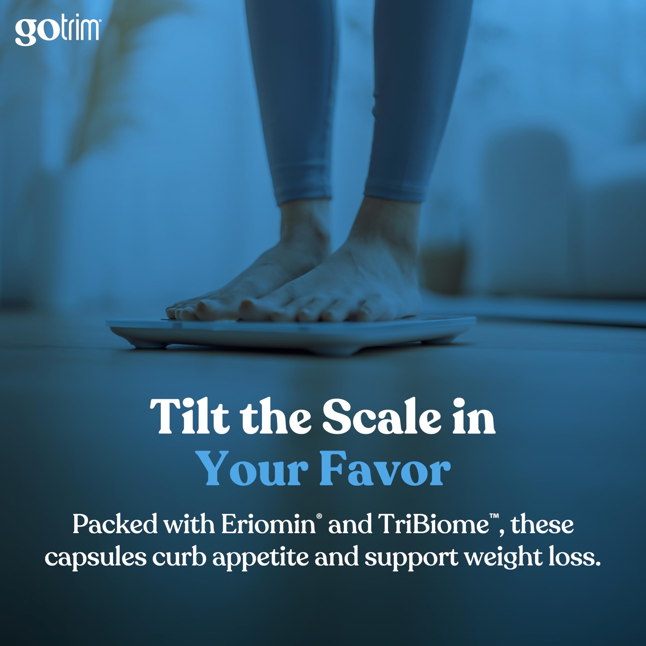 TLS GoTrim vegan capsules in a cup illustrating convenient daily use.