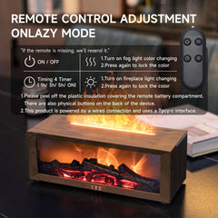 TMEHM ambient flame lighting enhances nighttime atmosphere.