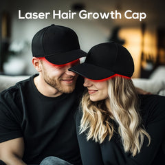 TMOSSO Laser Cap in-use shot highlighting comfort and compact design for home use.