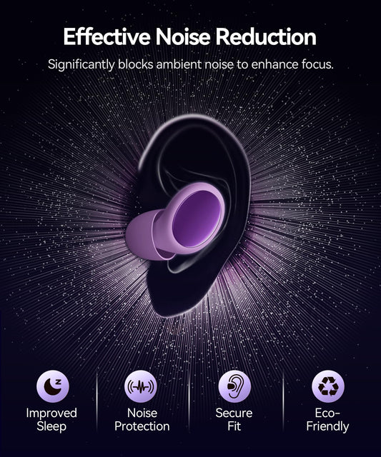TOAPEX 3D ergonomic ear plugs fit comfortably for side sleepers