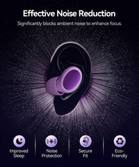TOAPEX 3D ergonomic ear plugs fit comfortably for side sleepers