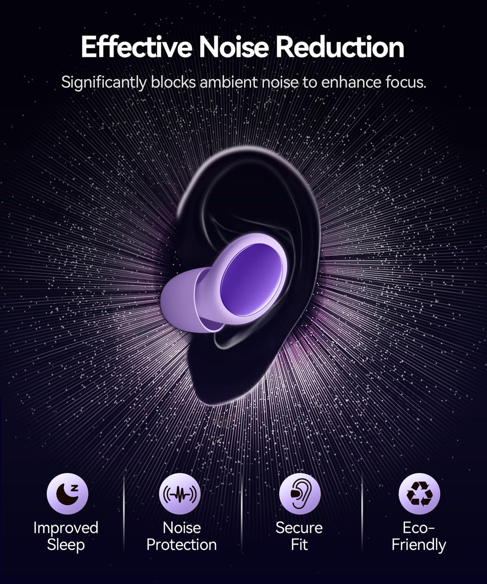 Toapex earplugs eight-tip set ensures secure fit for most ears