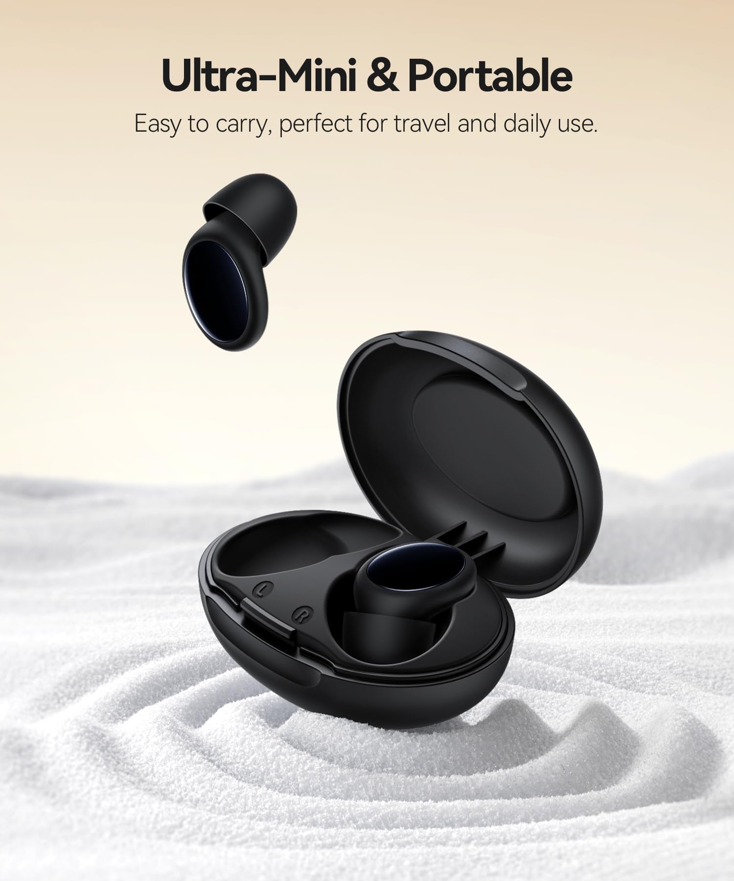 TOAPEX side-sleeper friendly earplugs for comfortable overnight wear