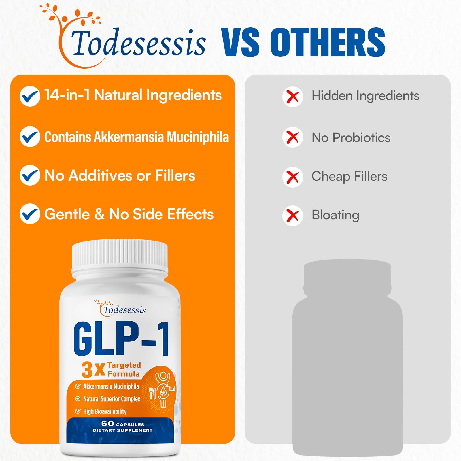 Capsules close-up show gentle, vegan, non-GMO formula