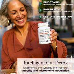 TODICAMP Sorbolit coconut charcoal capsules image shows fast gas relief in daily use