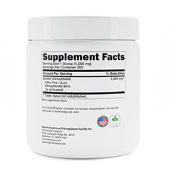 Todicamp Zeolite Detox bottle pour shows easy daily use in a cleanse routine.