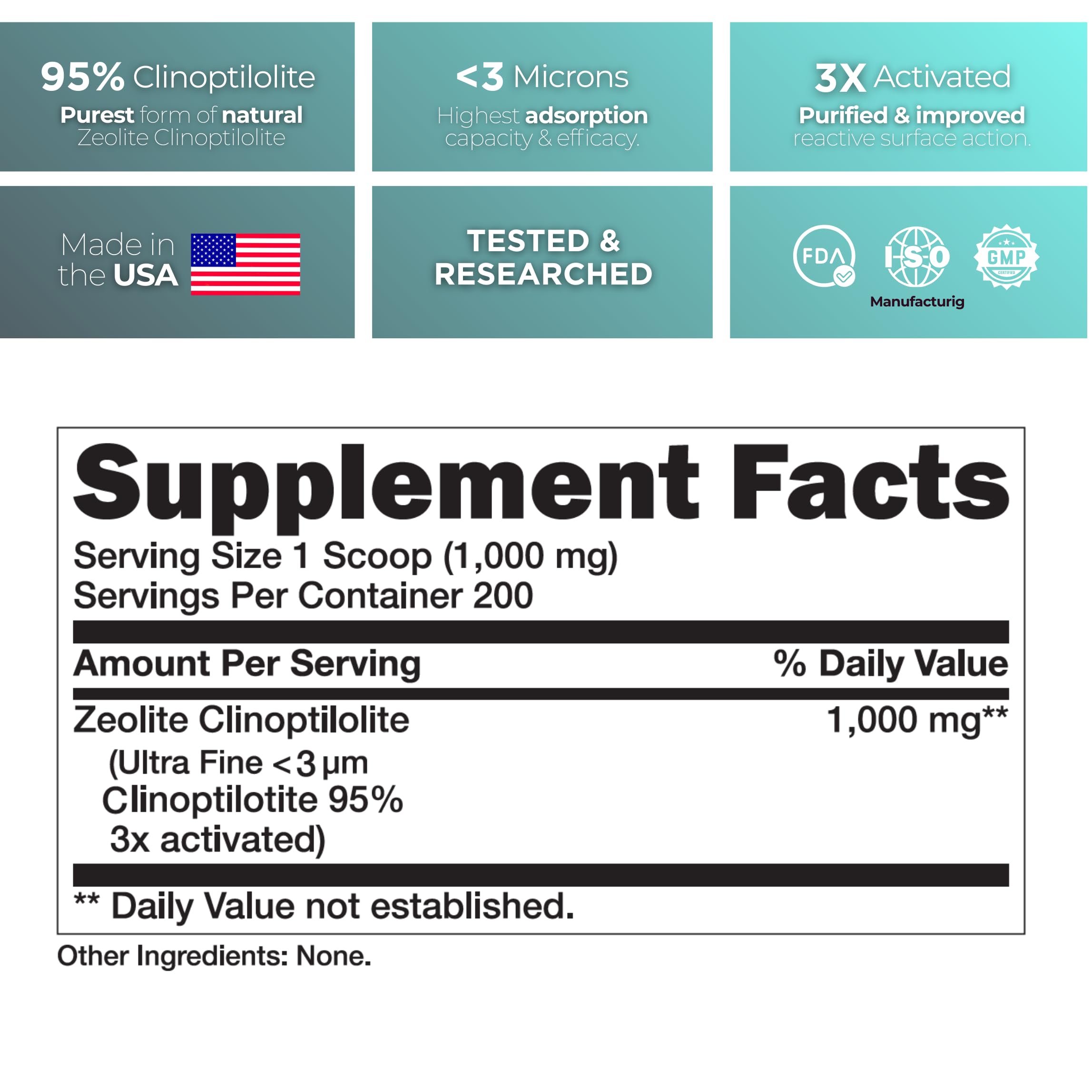 TODICAMP Zeolite Detox Sorbolit packaging highlighting 1 lb pack.