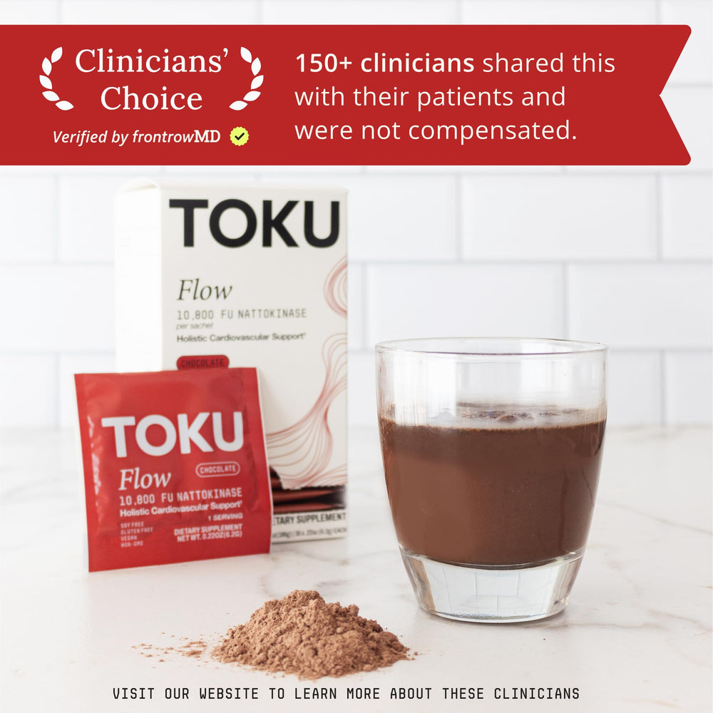 Soy-free label on Toku Flow product packaging