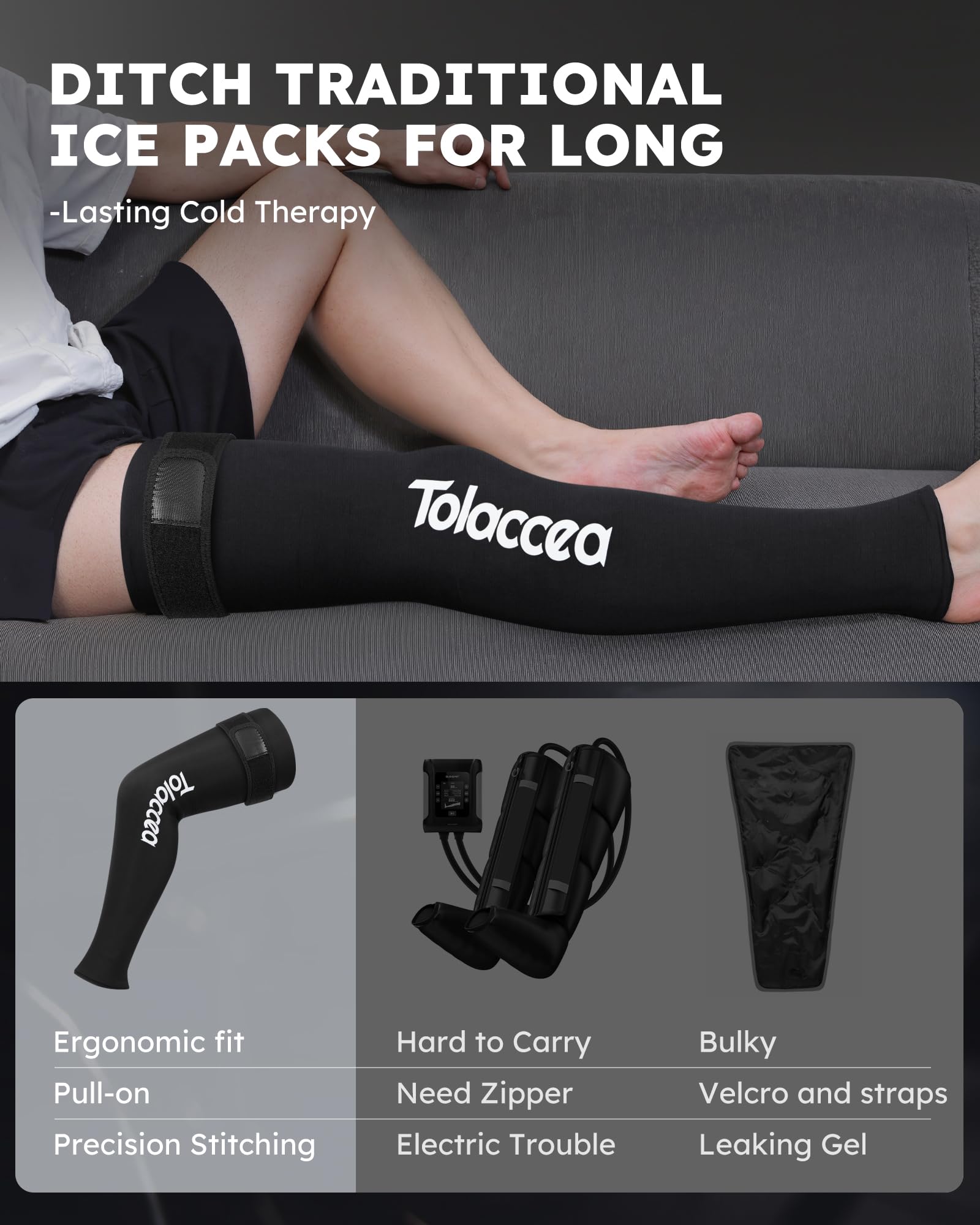 Tolaccea all-day comfort wrap used after intense training sessions.