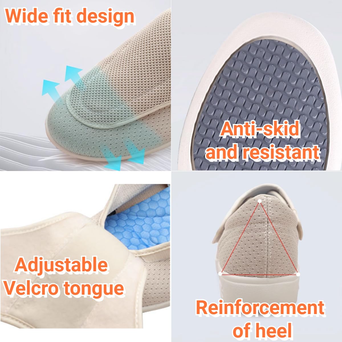 TomnuK slip-resistant outsole offers reliable traction on various surfaces