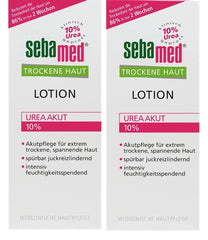 Tomo Wellness Seba-med Extreme Dry Skin Repair Lotion with 10% Urea lends deep hydration for severely dry skin.
