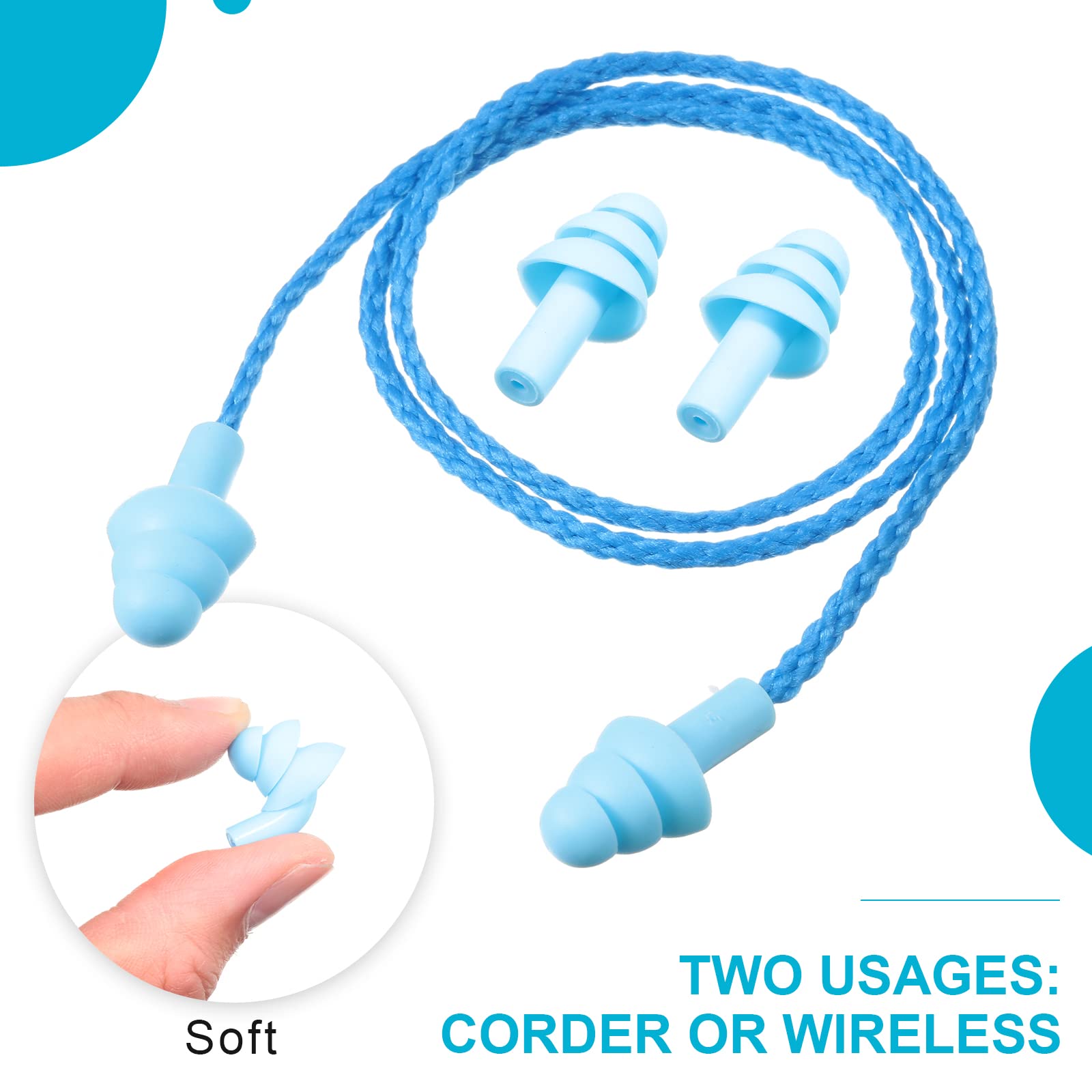 Tondiamo corded ear plugs design with durable retention.