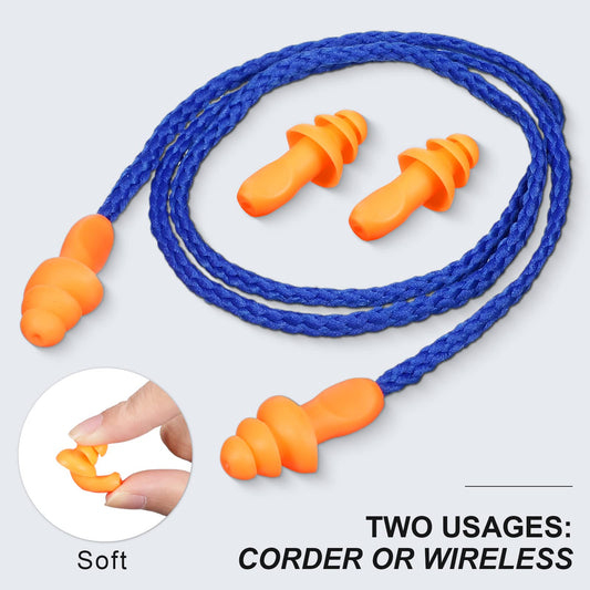 Tondiamo soft silicone ear plugs offer comfortable wear for long shifts.