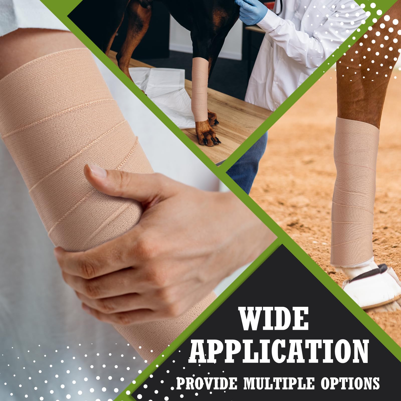 Tondiamo tape ideal for sport wraps on knee or elbow.