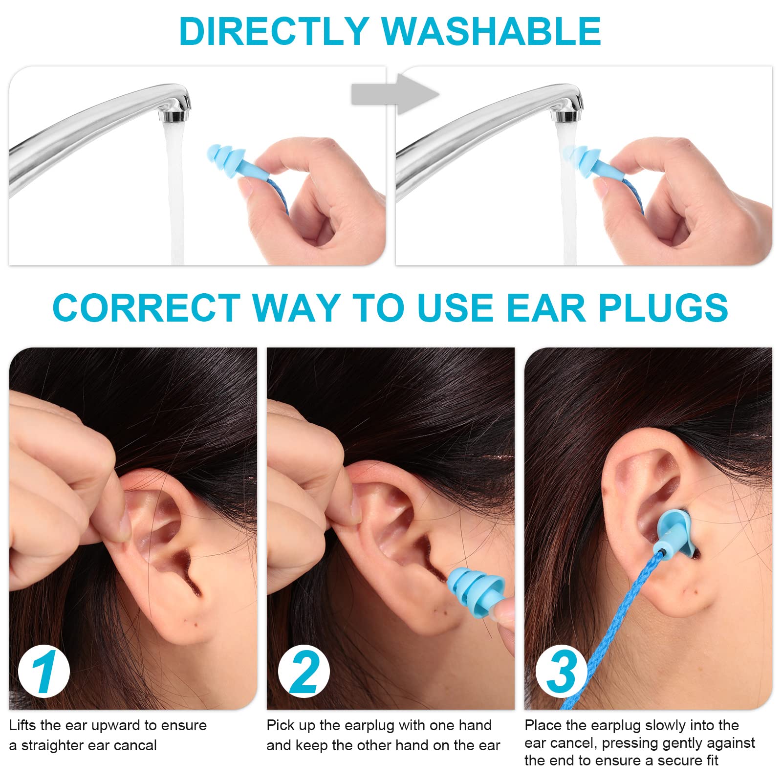 Tondiamo individually wrapped ear plugs emphasizing hygiene and portability.