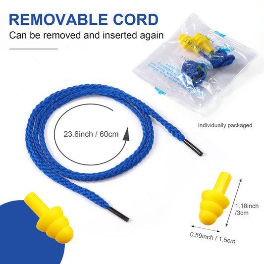 Tondiamo individually wrapped silicone ear plugs for hygiene and portability