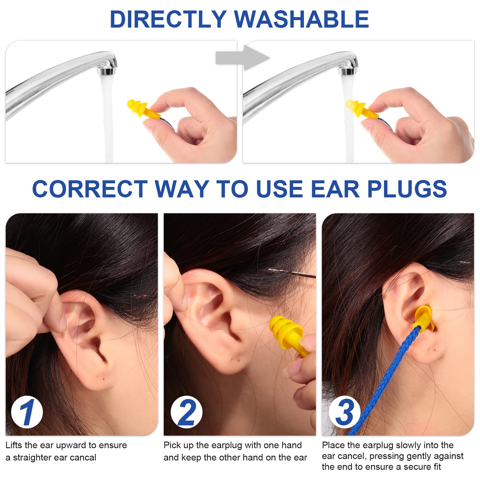 Tondiamo soft silicone ear plugs offer comfortable listening protection