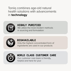 Toniiq lifestyle scene promoting a daily probiotic routine