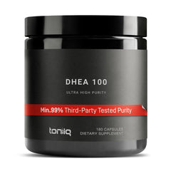 Toniiq DHEA 100mg bottle front view highlighting high-purity formula