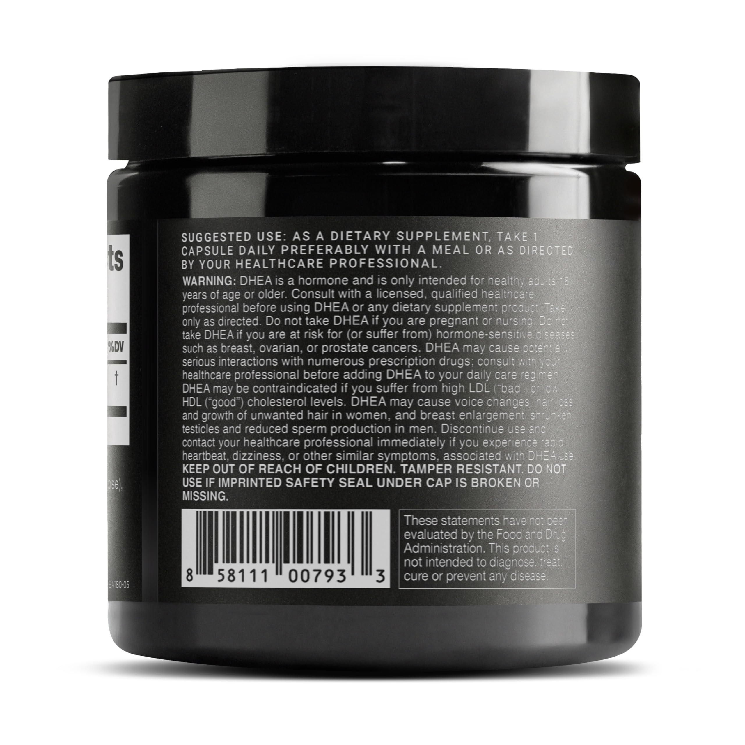 Toniiq DHEA 100mg produced in USA in GMP-certified facility