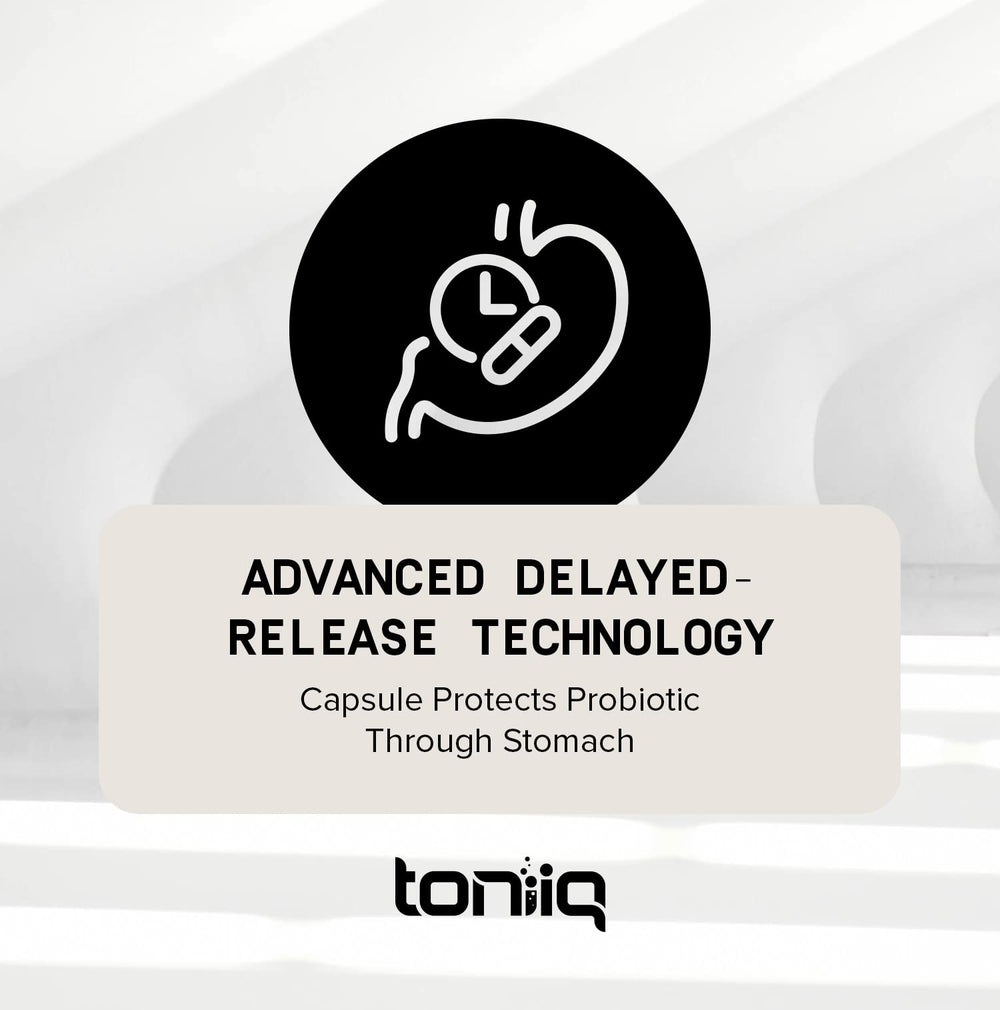 Toniiq extended-release capsules depicted for steady release