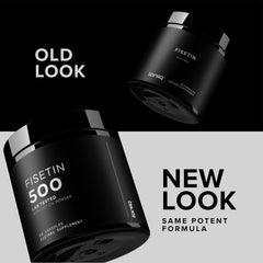 Toniiq Fisetin 500mg supplement facts shows clean ingredient list.