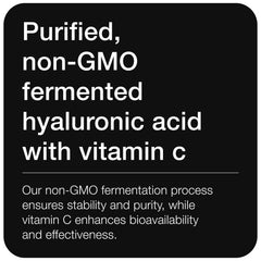 Fermentation process image underscores non-GMO production and purity.