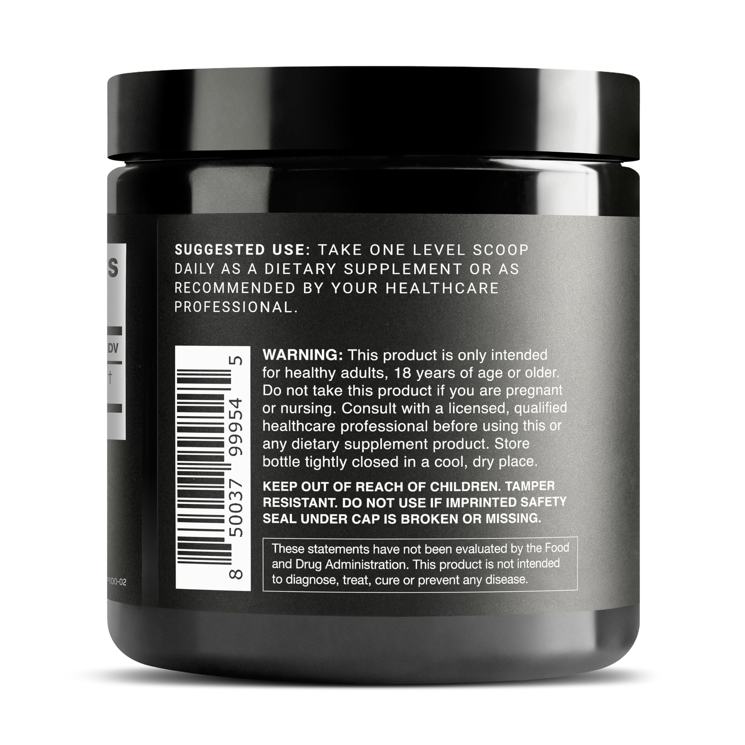 Toniiq NMN powder label closeup highlights purity and testing.
