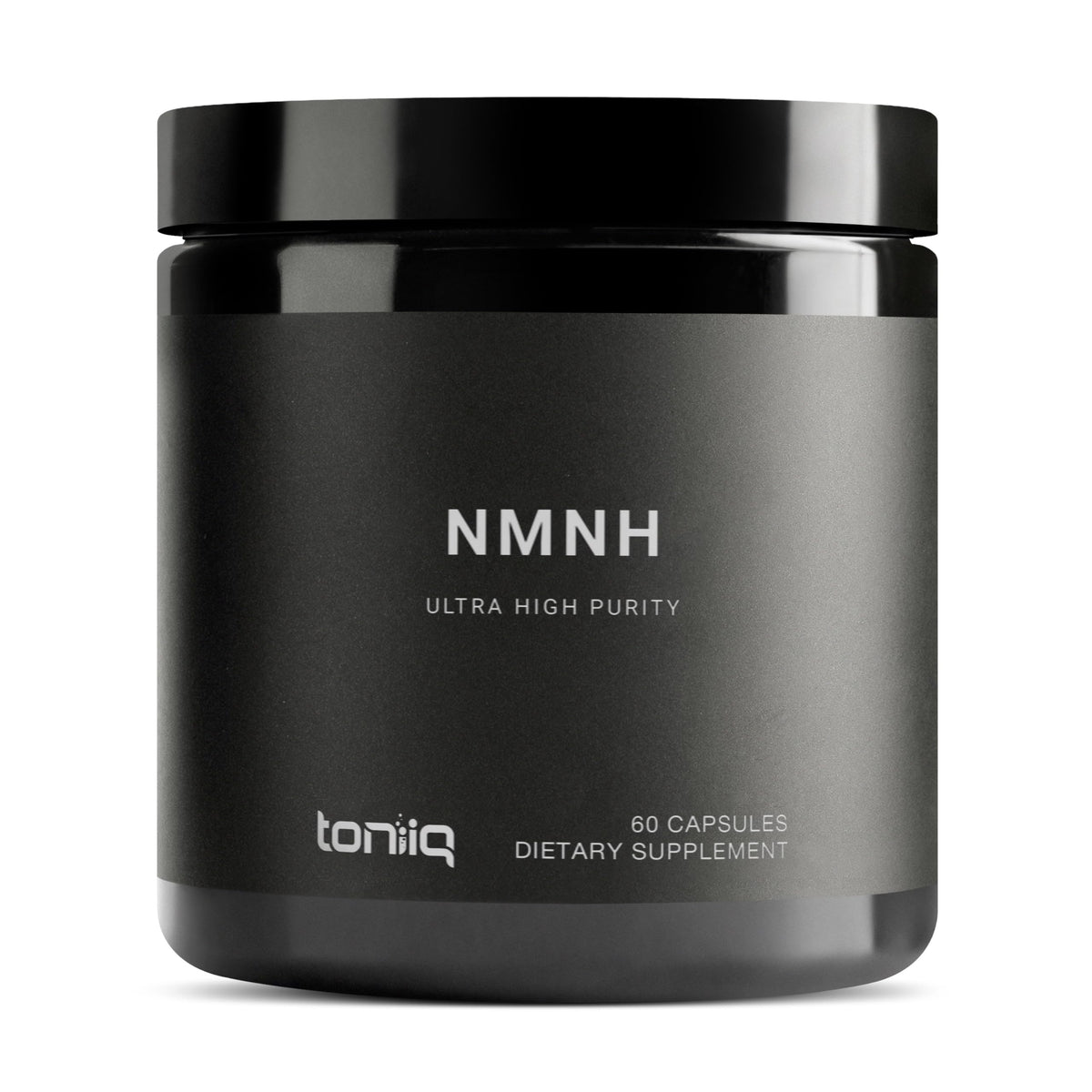 Toniiq NMNH supplement bottle showing premium packaging for NAD+ support potential.
