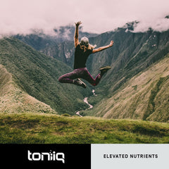 Toniiq Quercetin label-details close-up confirms purity and ingredients.