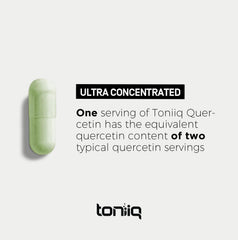Toniiq Quercetin purity visual emphasizes high-standard extraction