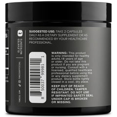 Toniiq resveratrol packaging with third-party testing seal signals trusted quality