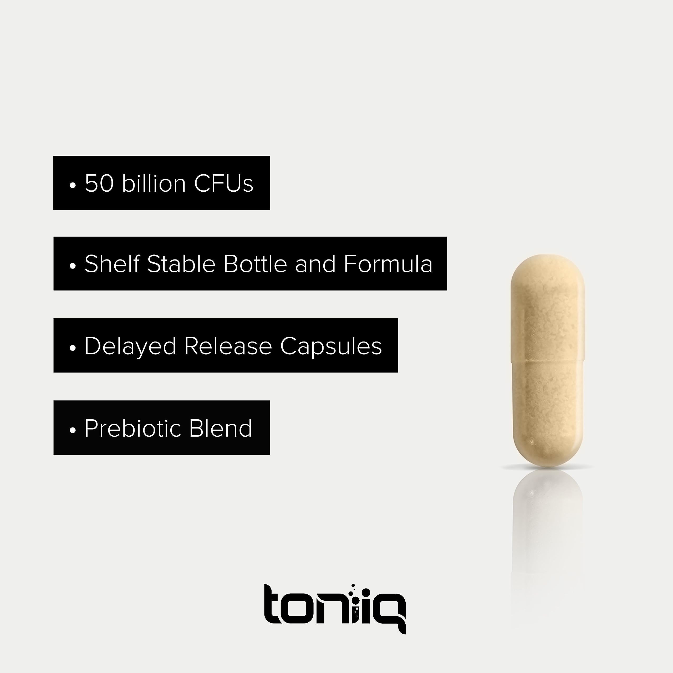 Toniiq vegetarian capsules packaging for easy daily use