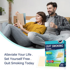 Tooffi Quit Smoking Patch applied to skin for discreet daily use