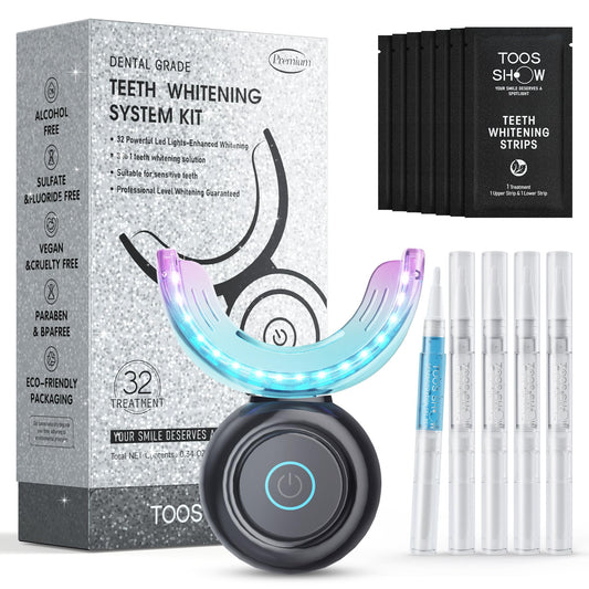 Toos Show teeth whitening kit front view for easy at-home use