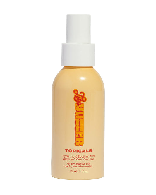 Topicals Like Butter Mist bottle delivers instant hydration with a lightweight, non-greasy finish.