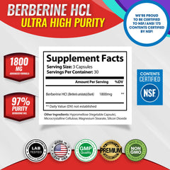 Toplux Berberine capsules close-up emphasizes vegan capsule format.