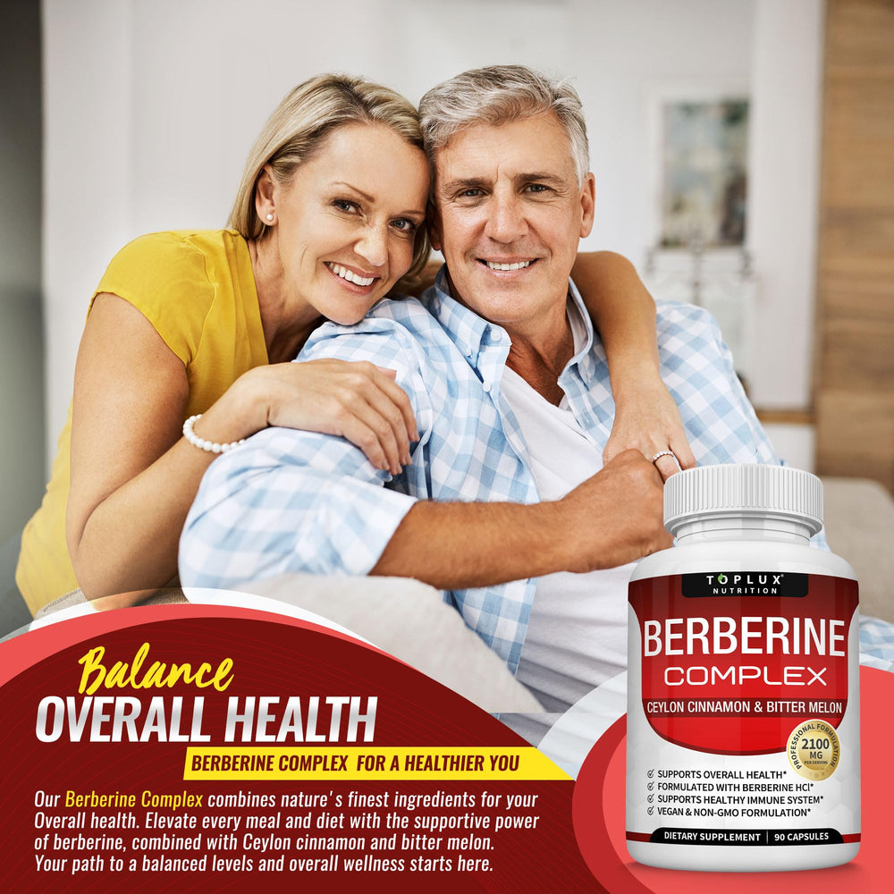 Toplux Berberine capsule ready to swallow for daily consistency