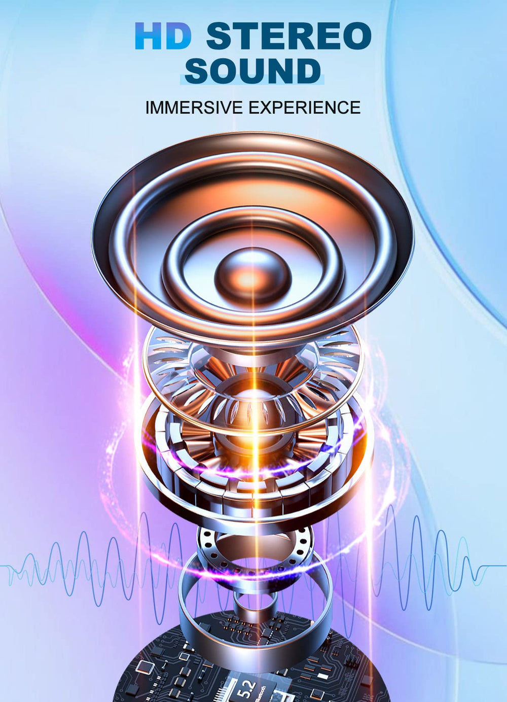 TOPOINT mask provides up to 15 hours of uninterrupted music playback.