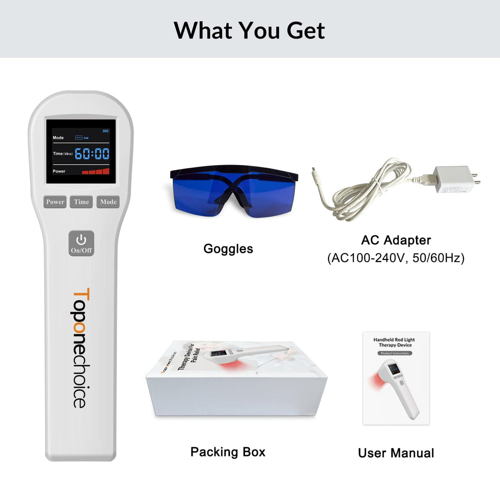 Toponechoice package shows goggles and user manual included
